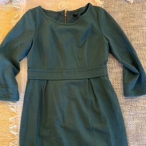 J. Crew Emerald Green Wool Dress